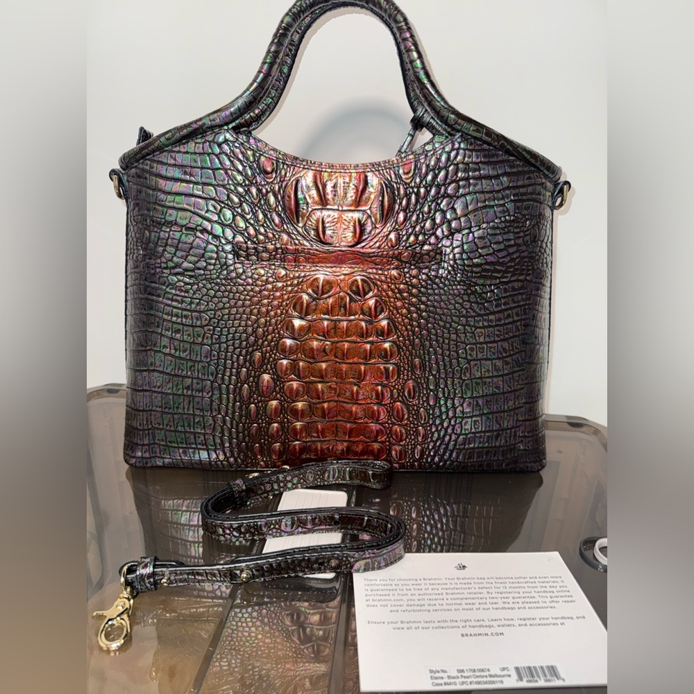 Brahmin Elaine Black Pearl Ombre Melbourne - Picture 3 of 11